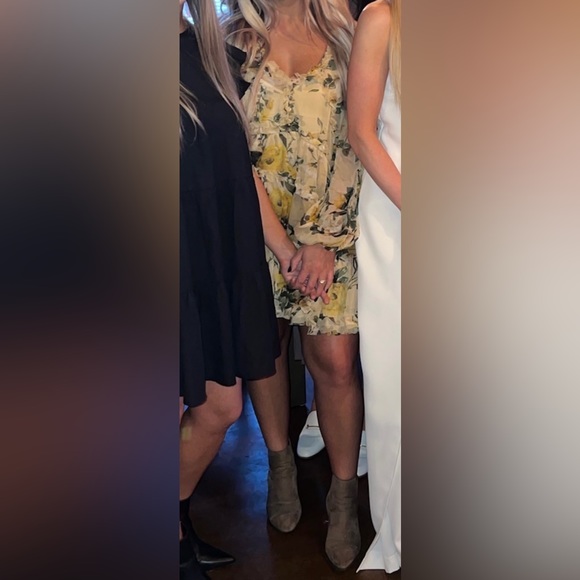 OPT O.P.T Babydoll Dress Size Small Yellow - Picture 4 of 4